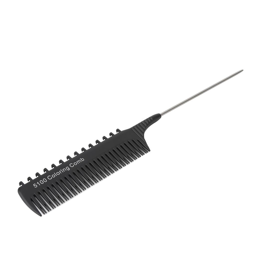 Grzebień z klipsem do pasemek Tapowanie Folia Salon Prostowanie Włosów Klips Stylizacja Tkactwo Szczurzy Ogon