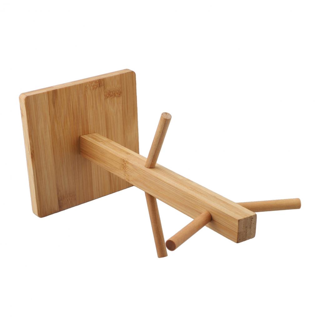Soluzione Sostenibile in Legno per Conservare Tazze, a Forma di Albero con 6 Ganci
