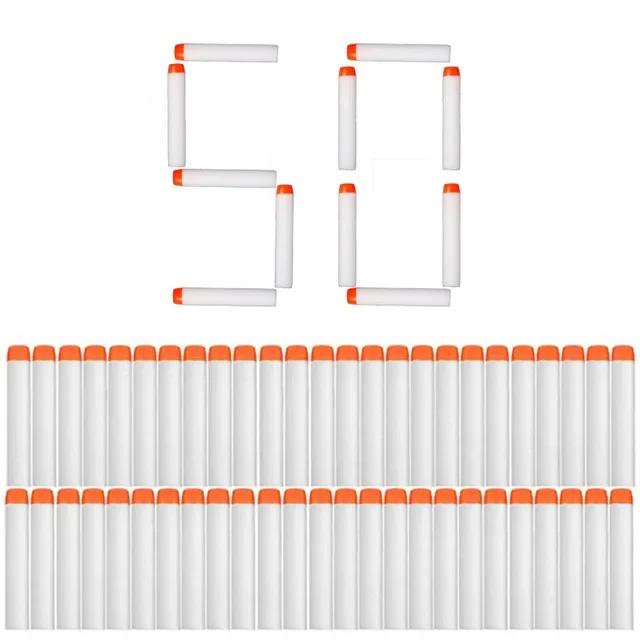 White Glow in The Dark Soft Refill Bullet Replacement Foam Luminous Bullet for Toy Gun Elite Series Soft Hole Bullets Darts
