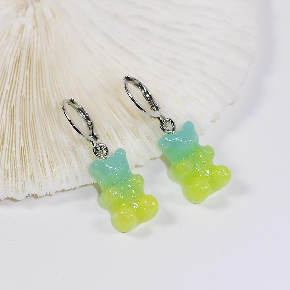 Set Collana e Orecchini Orsetto Colore Caramella - Gioielli Carini e Versatili per Donna