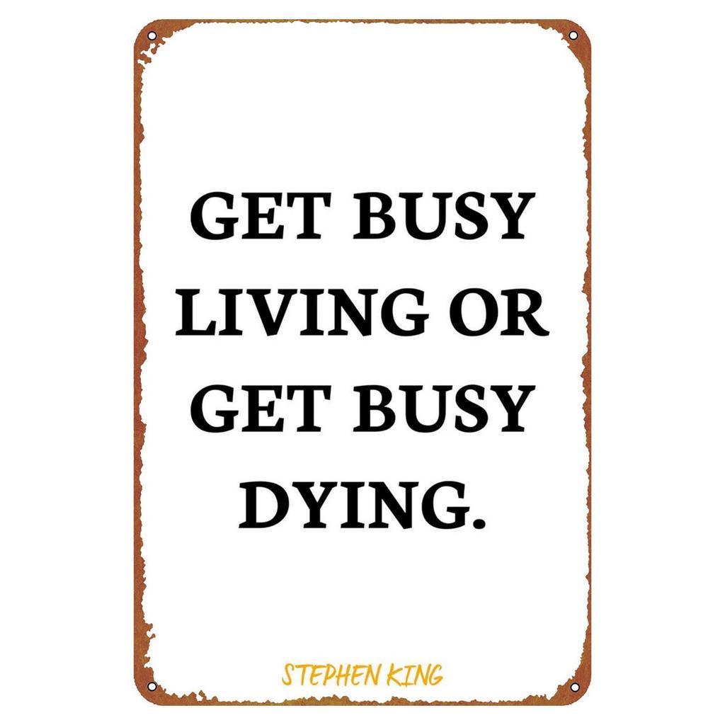 Famous Quotes Metal Tin Signs Plaque Wall Decoration Vintage Art Posters Iron Painting for Man Cave Home Cafe Garden Club Bar