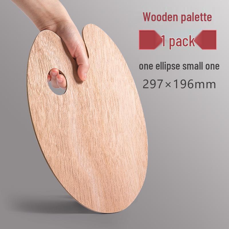 

Большая утолщенная деревянная палитра для студентов-художников - Идеально подходит для масляной и акриловой живописи, портативный дизайн