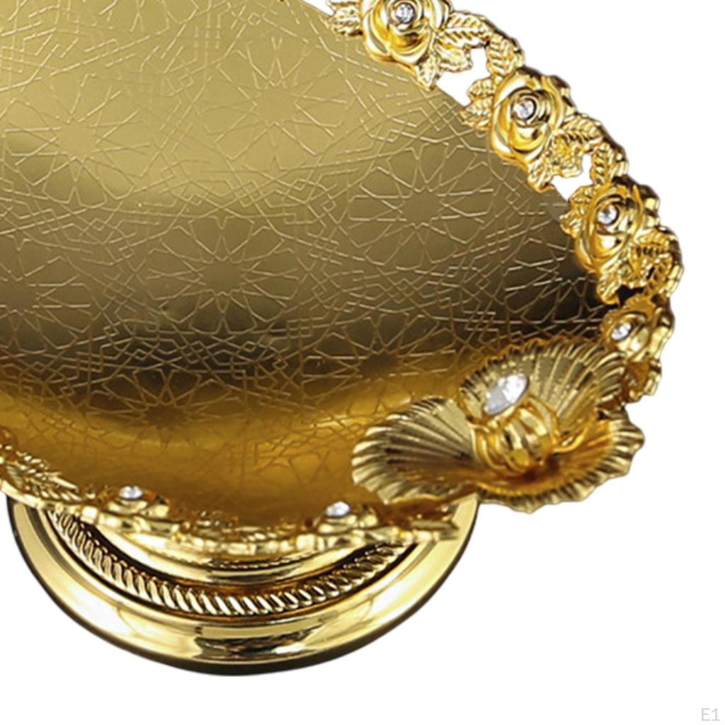 -Plate, Fruit Plate, Cosmetic Storage, Cupcake Serving Coffee Tea Tray for Party,