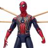 Spiderman Figure Legends Avengers Iron Spider Action Figures 17CM PVC With Light Spider-man Doll Figurine Kids Gift