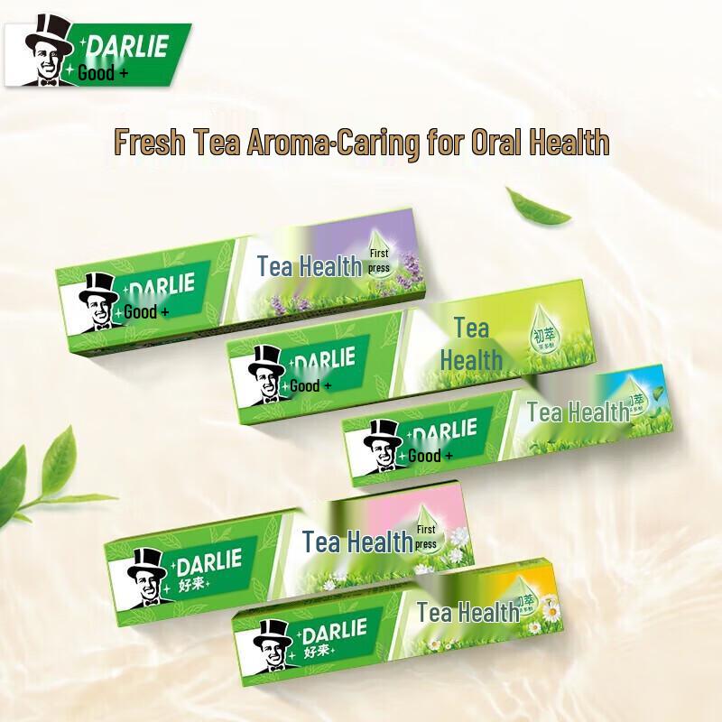 Darlie Tea Fresh Toothpaste, Hangzhou Chrysanthemum Longjing Flavor, 3 x 140g