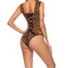 European Style Summer Ladies Sexy Lingerie Bodysuit Back Lace Up Leotard Jumpsuit