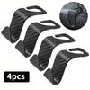 4pcs Universal Auto Seat Headrest Hook Storage Hanger Car Vehicle Back Seat Organizer Holder Car Interior Accessories