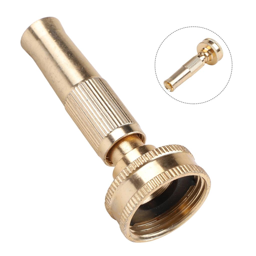 Brass Water Nozzle Garden Hose Nozzle High Pressure Spray Garden Equipment