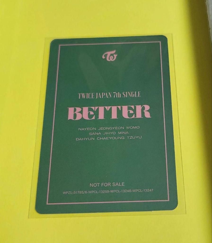[USED] Limited-time TWICEBETTER High-five Trading Cards