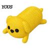 Flexible Springy Animal Toy 1/4Pcs 3D Printed Cat Fidget Toy, Lying Spring Dog Stress Portable Reducer Relief Stretchy for Desk Decor Sensory