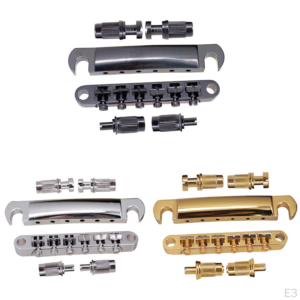Alloy Roller Saddle Bridge Taiiece for Electric Guitar Parts
