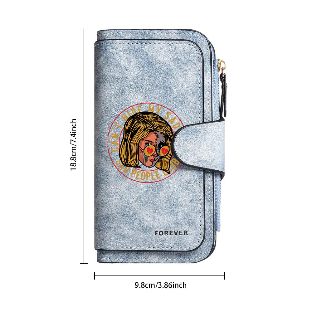 Women Fashion Pattern Wallet Forever Portable Card Holder Multi Pocket Casual Purse