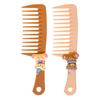 FunBlast Kaba Bear Comb Set for Girls - Pack of 2 Pcs Wide Tooth Shampoo Comb for Wet & Dry Hairs, Soft & Gentle Detangling Comb for Girls, Womens,
