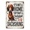 Vintage Metal Sign Dog Breed Dachshund 20x30cm Wall Decor Kitchen Bar Garden