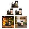 Glowing Snow Globe Lantern Train Sculpture Window Home Decoration Gift Festive Snow Globe Lights Christmas Ornament Night Light