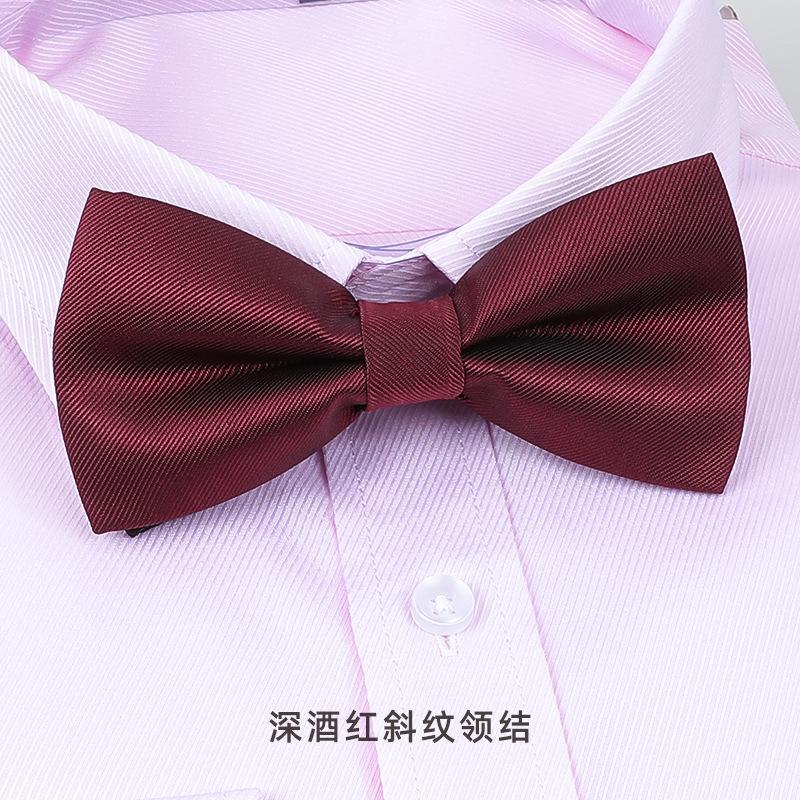 Bow Tie Wedding Male, Korean Groom Wedding Best Man Men British Bow Tie Burgundy Bow Red Bow Tie