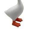 Magnetic Duck Key Holder, 6.7 Inch White Resin Table Goose Statue with Strong Magnet for Keys And Small Metal Items, Cute Decorative Organizer for