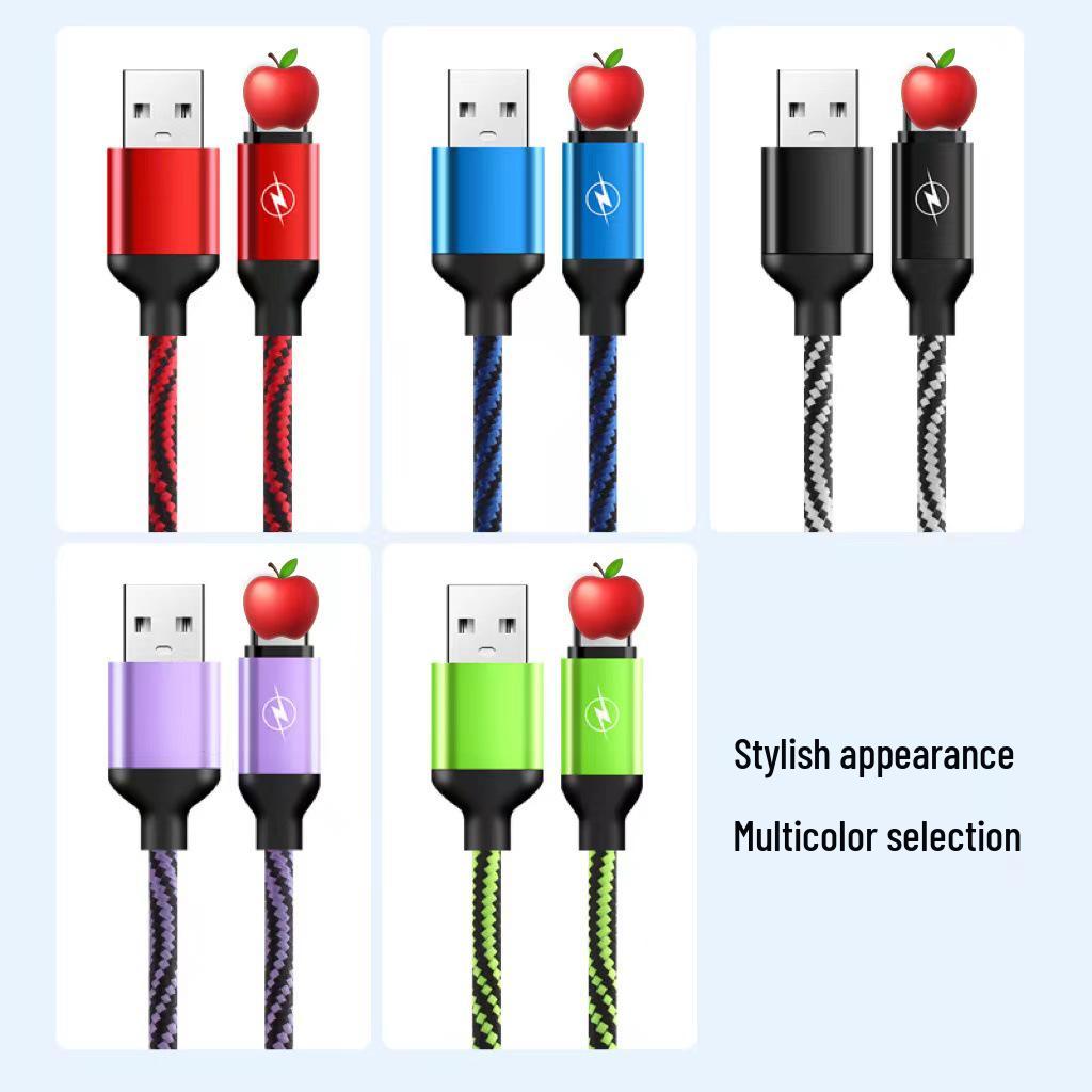 3A Super Fast Charging Braided Multi-Port Data Cable for Type-C, Android, and Apple Devices