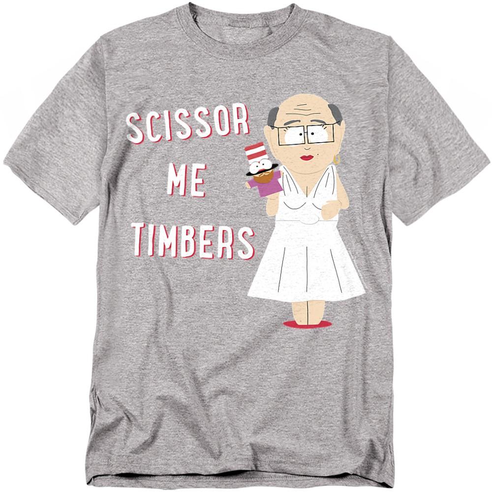 South Park Scissor Me Timbers T-Shirt S-5XL Athletic Heather XXXL