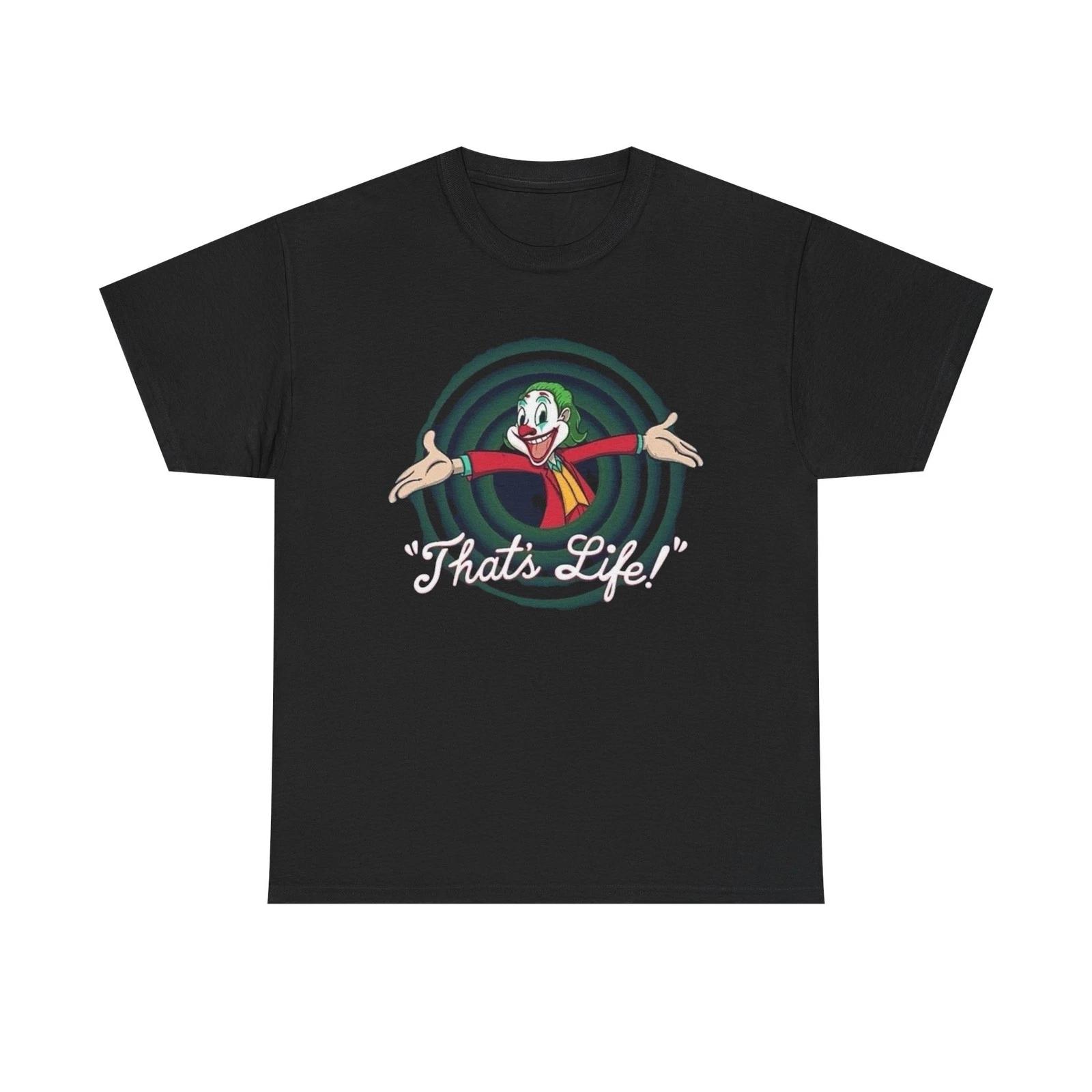 

The Joker That s Life Cartoon Graphic T-Shirt Unisex Heavy Cotton Tee NEW M