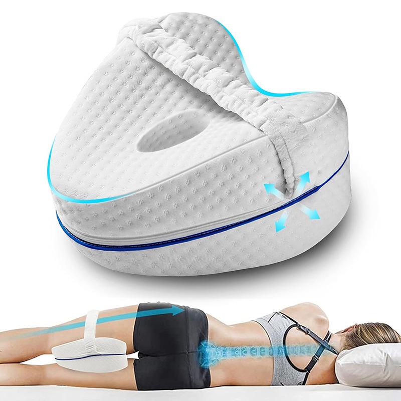 Ergonomic Memory Foam Leg Pillow for Pregnant Women - Heart-shaped, Knee and Leg Support pillow