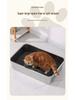 Stainless Steel XL Anti-splash Open Cat Litter Box & Pet Bath Tub