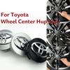 4Pcs 57/62mm Car Wheel Center Hub Caps For Toyota Rav4 Aygo Yaris Corolla Camry Car Tire Center Decoration Stickers Accessories CWA1 O5