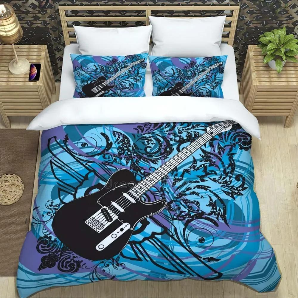 Fender Musik Gitarre Fashion 3D Printed Bedding Queen Bedding Set Customized King Size Bedding Set Soft And Comfortable