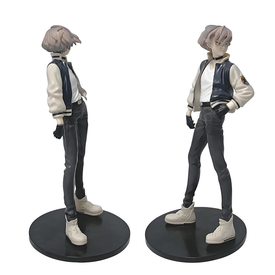 Q Version Bungo Stray Dogs Dazai Osamu Chuuya Nakahara Figure PVC Model Japanese Cartoon Figurines Decor Collection Toy Gift