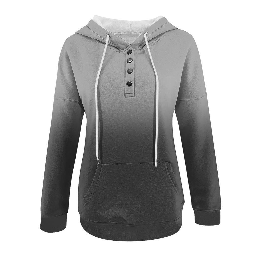 Womens Casual Hoodies Pullover Tops Drawstring Long Sleeve Striped Loose Fit Sweatshirts Tops