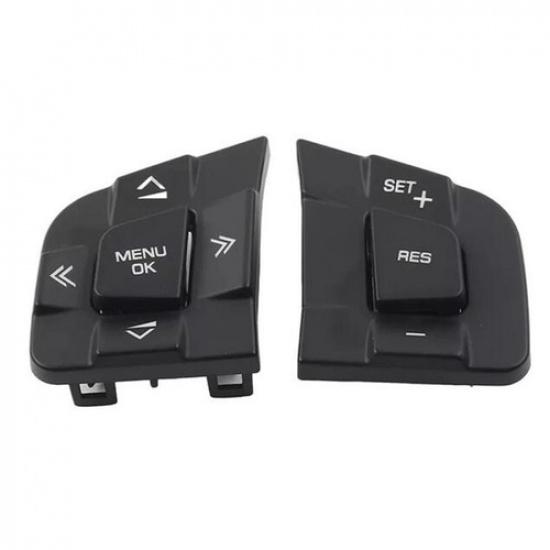 1 Pair Steering Wheel Switch Button Cover Trim For Land Rover LR095537 LR095540