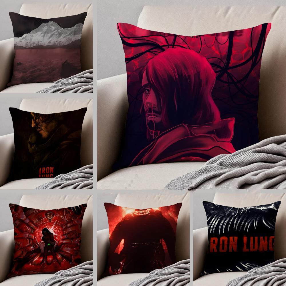 Minimalist modern style IIron Lung Cushion Cover Linen Pillow Case Soft Breathable Protective Couch Room Decoration