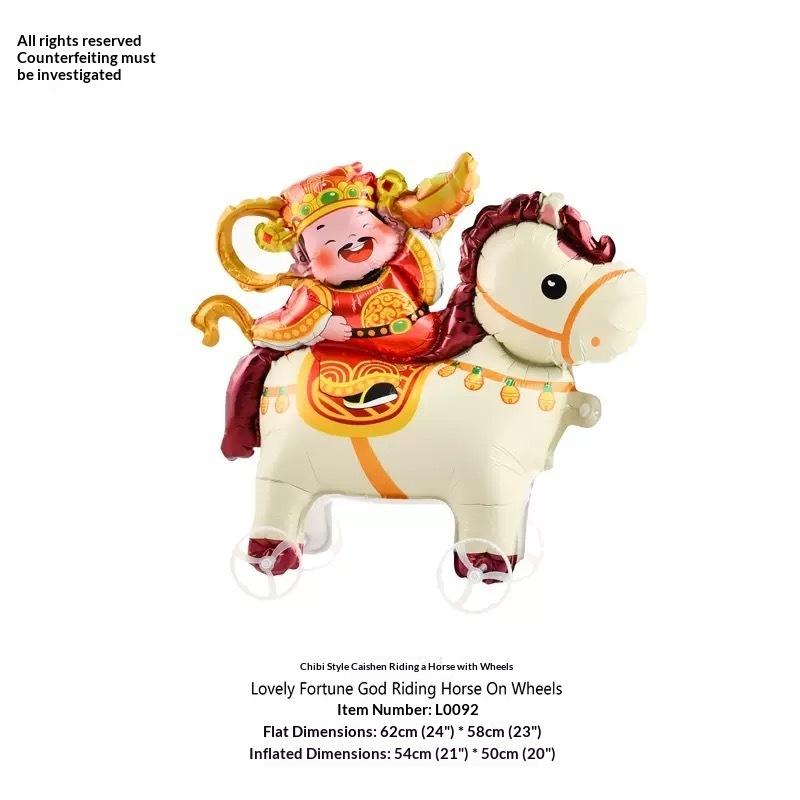 Cartoon-Themed 4D Foil Balloon Elephant with Walking Wheel Stand for Children's Birthday Festivity