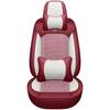 Ice Silk Breathable Leather Car Seat Cushion - Universal Fit, All-Season, Fully Surrounding Design