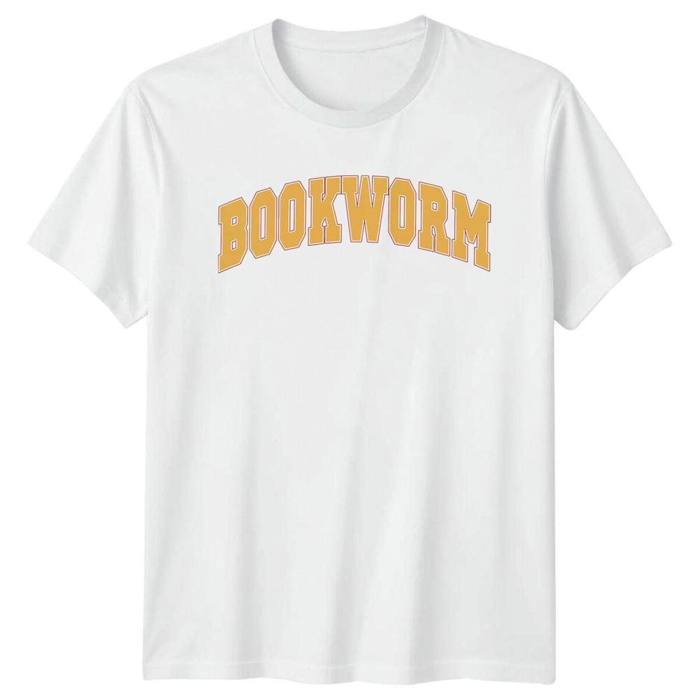 Bookworm Readers TShirt College Style Text Hobby Novel Tee