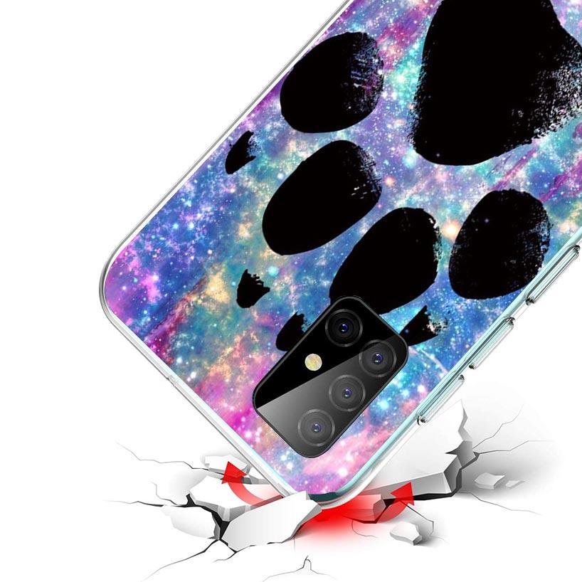 Dog Footprint Paw Cute Case Phone Cover for Samsung Galaxy A16 A15 A14 A13 A56 A55 A54 A53 A36 A35 A34 A33 A26 A25 A24 A23 A05S
