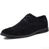 Herresko England Trend Fritidssko Herre Semsket skinn Oxford Wedding Leather Dress Sko Herre Flats Zapatillas Hombre Plus Størrelse 46