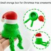 1pc 3D Printed Poseable Christmas Doll Figure with Movable Limbs & Opening Hat - PLA Plastic Mini Figurine for DIY Storage Box