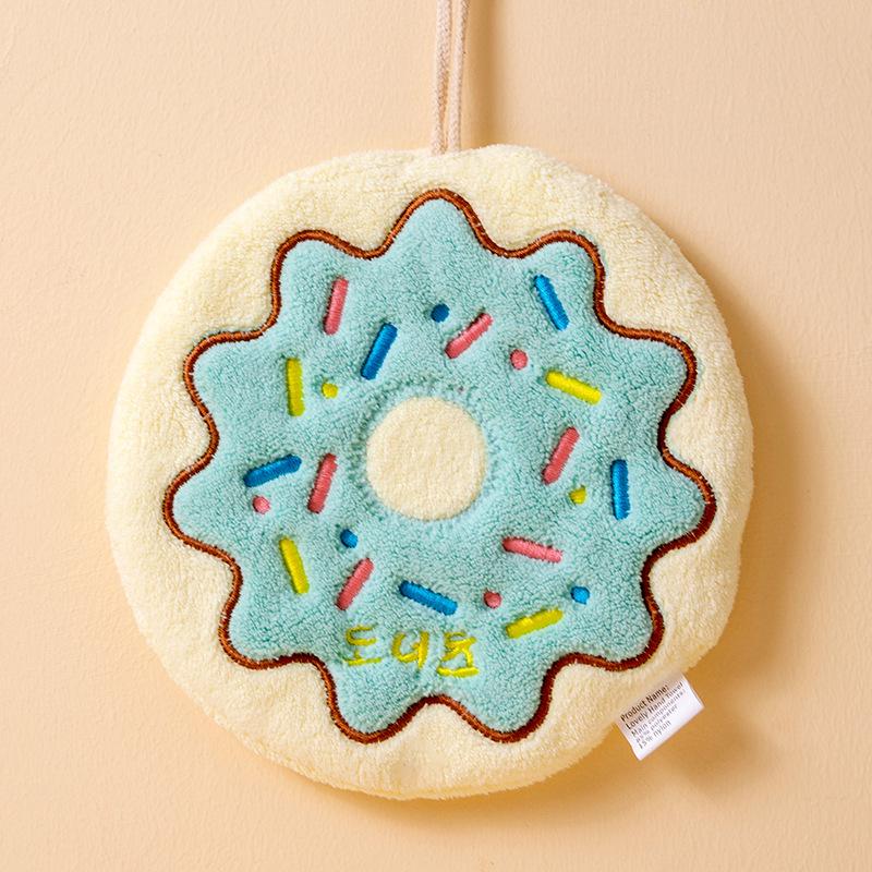Cartoon Hanging Absorbent Hand Towel - Lint-Free for Bathroom & Kitchen