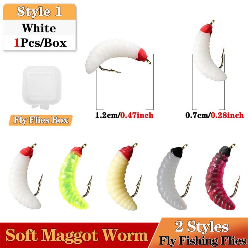 

1 шт. #10, латунная бусина, быстро тонущая нимфа, личинки, насекомые, черви, мухи, форель, нахлыстовая приманка для рыбалки Style1-White