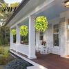 Easy-care Artificial Flowers 2 Pcs Hanging Petunia UV Resistant Faux Year-round Decorations Reusable Simulated Petunias for Outdoors Festive