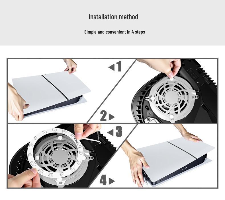 PS5 Slim Digital Edition Console Colorful Decorative Light Ring