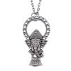 Elephant Head Pendant Necklace Lucky Boho Tribal Style Jewelry 45cm or 70cm Long Chain