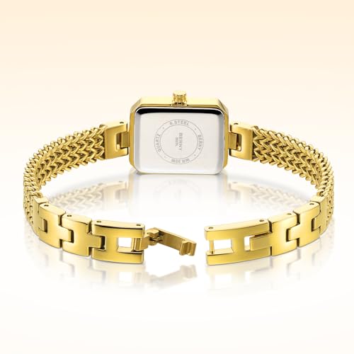 BERNY Women's Watch with Bracelet Set, Crystal Embellished, Stylish and Luxurious Birthday Gift - 3ATM Water Resistant