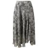 Sancai Neo-Chinese Style Floral Jacquard A-Line Midi Skirt