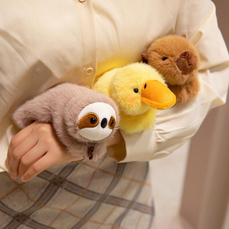 Frog Horse Cute Sloth Capybara Dog Magnetic Plush Doll For Refrigerator Decor