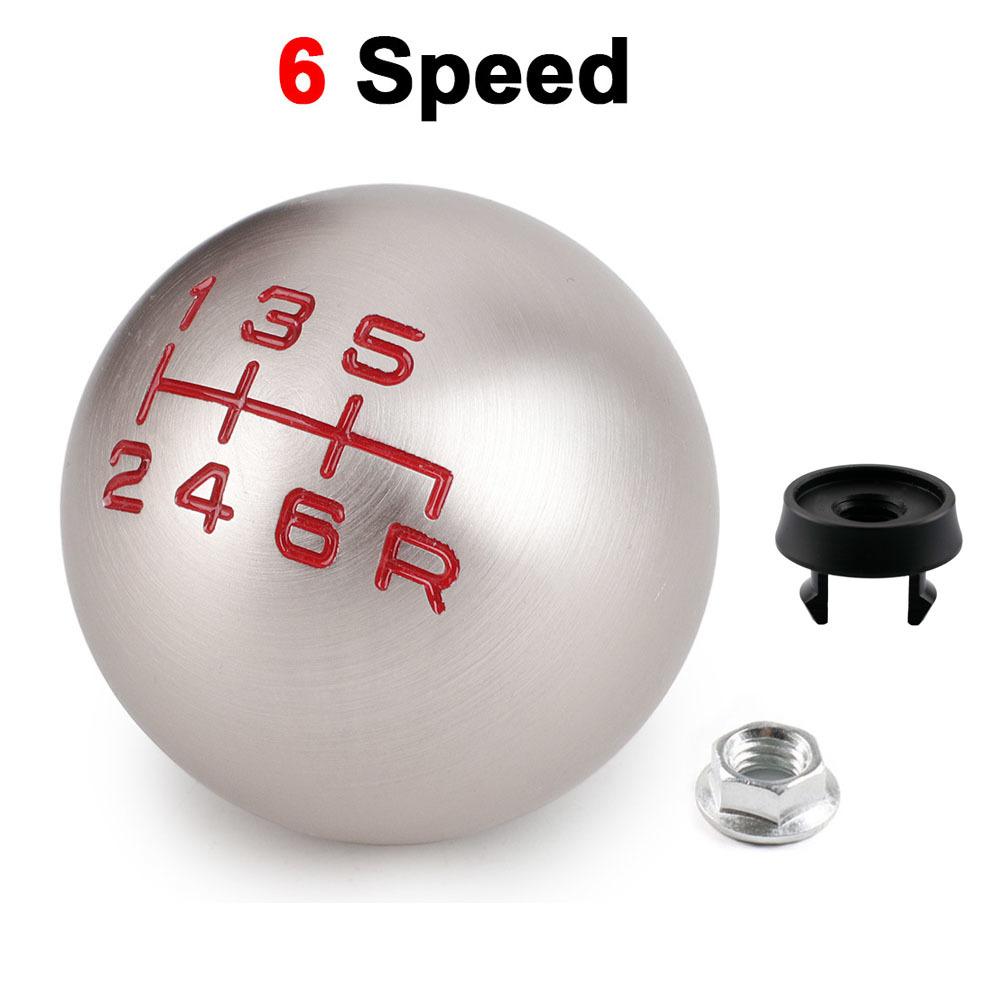 5/6 Speed Car Gear lever Knob Aluminum Matte Ball Shape M10*1.5 For Honda Civic g8 TYPE R EP3 FN2 City Fit FD2 DC2 DC5