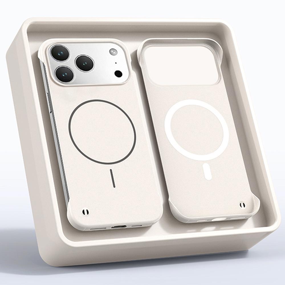 Ultra Thin Matte PC For Magsafe Frameless Magnetic Phone Case For iPhone 16 17 Pro Max Air 16E 14 1513 12 Wireless Charge Cover