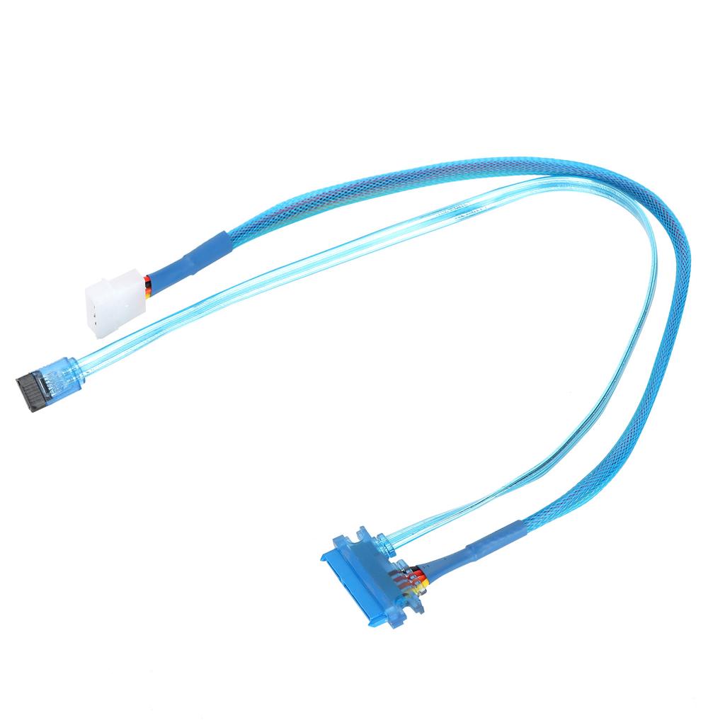 SATA3.0 Cable 7+15Pin 4Pin Male To Female Hard Drive Power Cord for 2.5 3.5in HDD