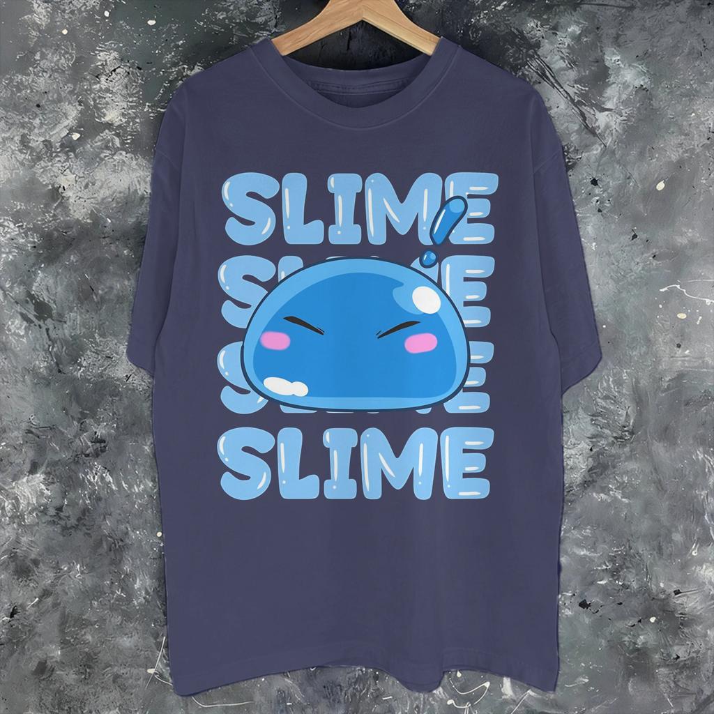 Summer Dragon Quest slime T Shirt for Unisex Women  Cotton Tshirts Short Sleeve Clothes